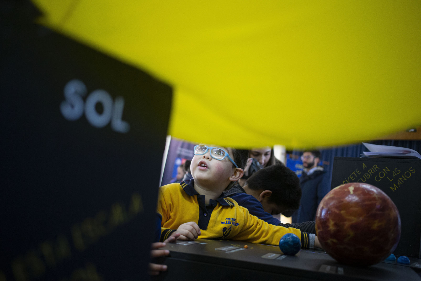 APTOPIX Chile Eclipse Blind Children